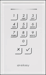 E-Key Codetaster weiss